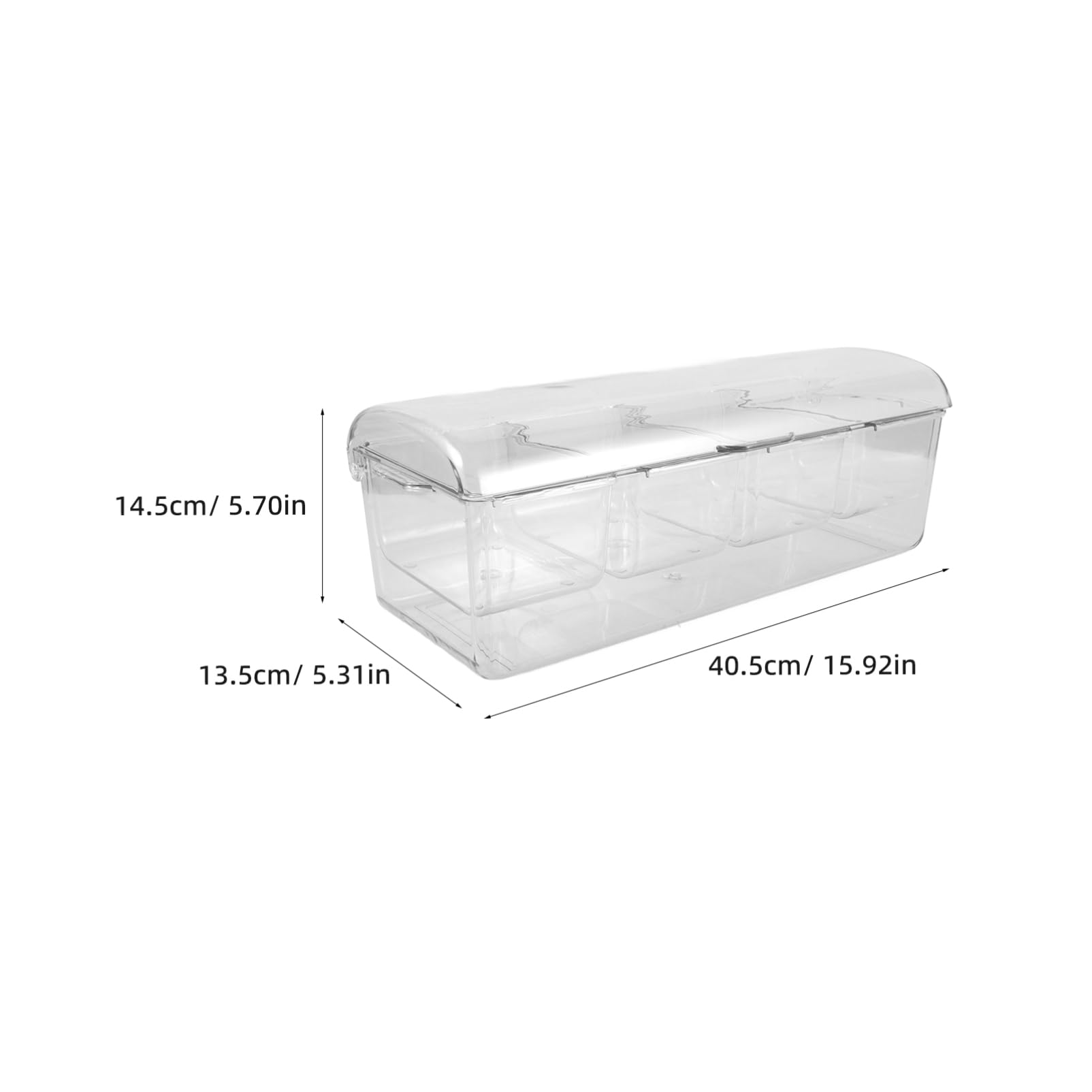 Alipis Contenitore Per Alimenti Refrigerati Con Coperchio Trasparente Organizer Per Condimenti e Scomparti Per Picnic e Feste Con Tecnologia Di Raffreddamento Avanzata e Capacità Ampia