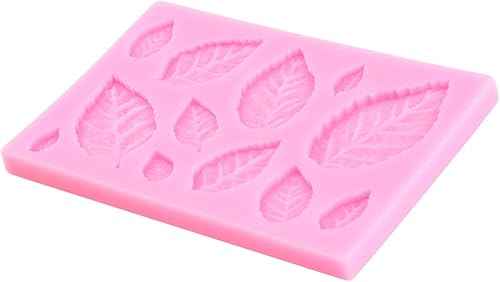 Miniatura 7 de Molde de fondant de hojas de flor de rosa Molde de silicona para decoración de pasteles Decoración de cupcakes Chocolate Candy Gum Pasta