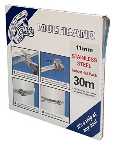 TIMCO Jubilee MB1802 Multiband Banding S/S Dispenser - 30m - 11mm, Silver