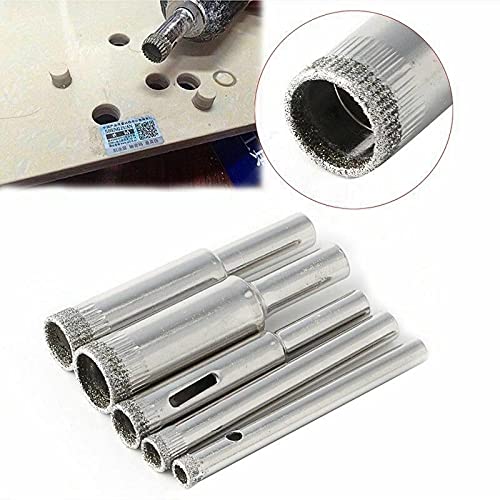 Up to Date Products & Tools 5-12mm Diamond Hole Saw Drill Bit Kit - Woodworking Opener for Tiles, Glass, Marble, Ceramic - Circle Saw Cutter By Mr. DIY Crafts 1