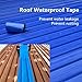 Heavy Duty Industrial roof Waterproof Tape, Suitable for Metal Surfaces, Corrugated Roofs, and Iron Plates - Durable, high-Grade sealant, Industrial roof Maintenance (Blue, 7.874in*196.85in)