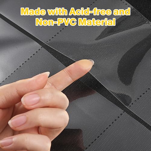 Image of Top Loader Binder 4 Pocket, Holds 160 Toploaders, 100 Toploaders INCLUDED | Toploader Binder for 3 inch x 4 inch Rigid Toploaders, Trading Card Binder for TCG, MTG, Sport Cards, PU Leather Cover, Side Loading
