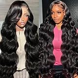 LHENDS 30 Inch HD Lace Front Wigs Human Hair Body Wave Frontal Wigs for Women Human Hair Glueless 13x6 HD Lace Front Wigs Human Hair 180% Density Pre Plucked Lace Front Wigs Body Wave