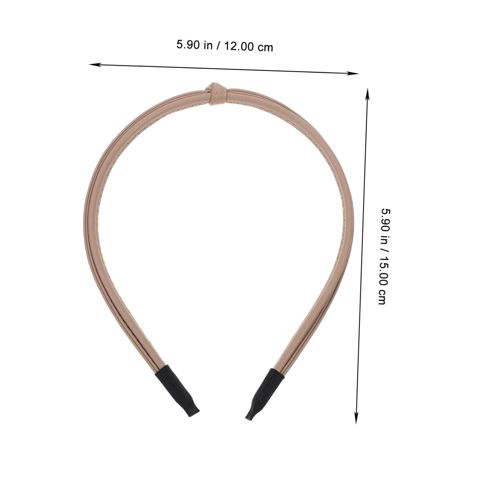 Didiseaon 25pezzi Knotted Headbands in Leather for Women Fashionable Thin Hair Accessories in Milk and for Any Occasion