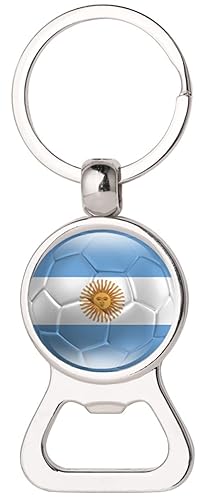 Argentinean Flag KeyChain,Argentina Flag Beer Bottle Opener KeyChain for Dad