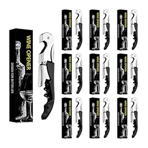 Vavavia Kellnermesser 3-in-1 Weinöffner Schwarz