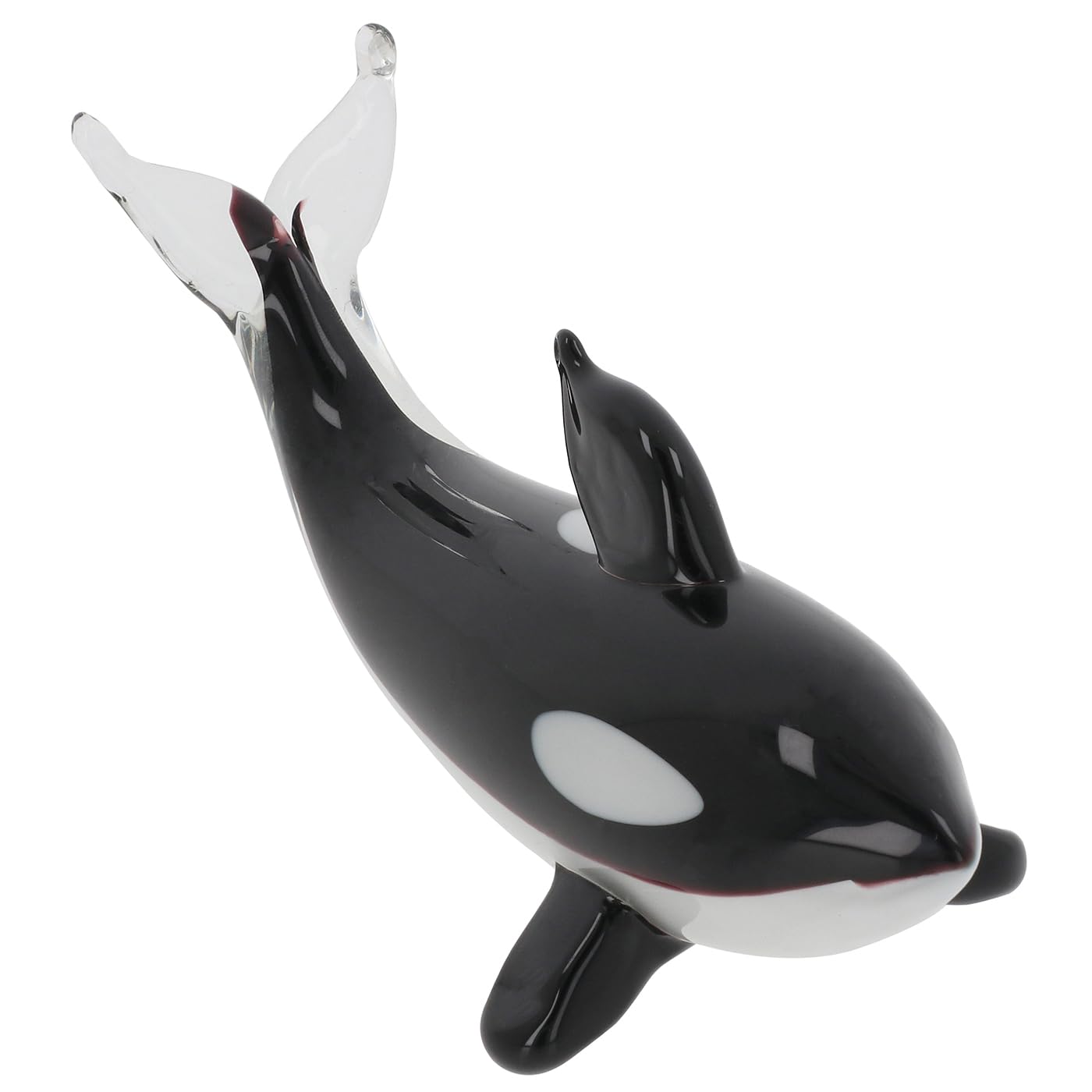 Shudehill Giftware Art In Glass Handmade Orca Art In Glass Handmade Figurine Collection “Of The Sea” – Fish, Frog, Jellyfish, Jellyfish Wave, Fat Penguin, Seagull & Seahorse Ornaments (Art In Glass Handmade Orca)