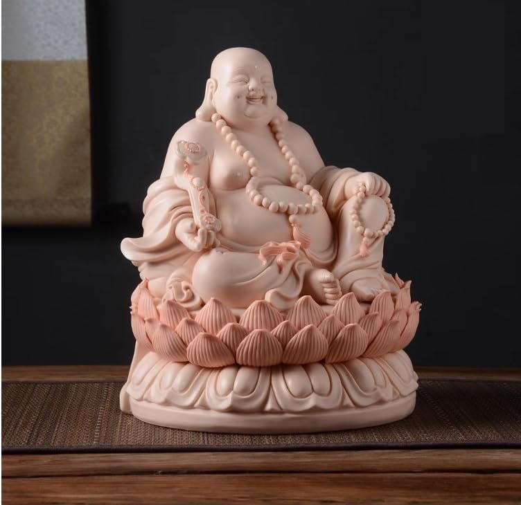 Amazon｜仏像 大仏 仏陀 11 インチセラミック笑う仏像かわいい仏像彫刻