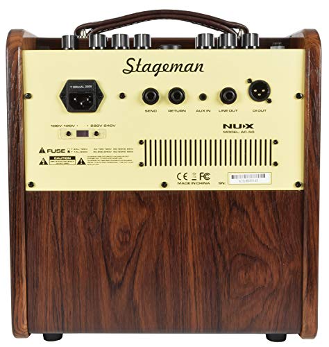 NUX STAGEMAN AC50 Amplificateur pour acoustique 50 W - Les Beatles, Paul McCartney, John Lennon, RIngo Starr, George Harrison NUX STAGEMAN AC50 Amplificateur pour acoustique 50 W – Image 5