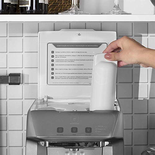 Purificador de Água Gelada Fria e Natural Elétrico Compacto Eletronico placa Electrolux Alerta troca