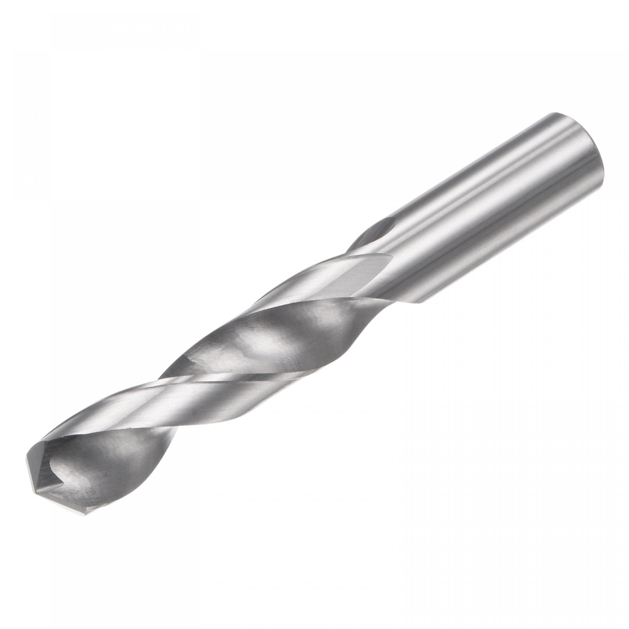 sourcing map Solid Carbide Drill Bits, 8.5mm C2/K20 Tungsten Carbide Jobber Drill Bits Straight Shank Drilling Tool for Stainless Steel Aluminum Iron Metal Plastic