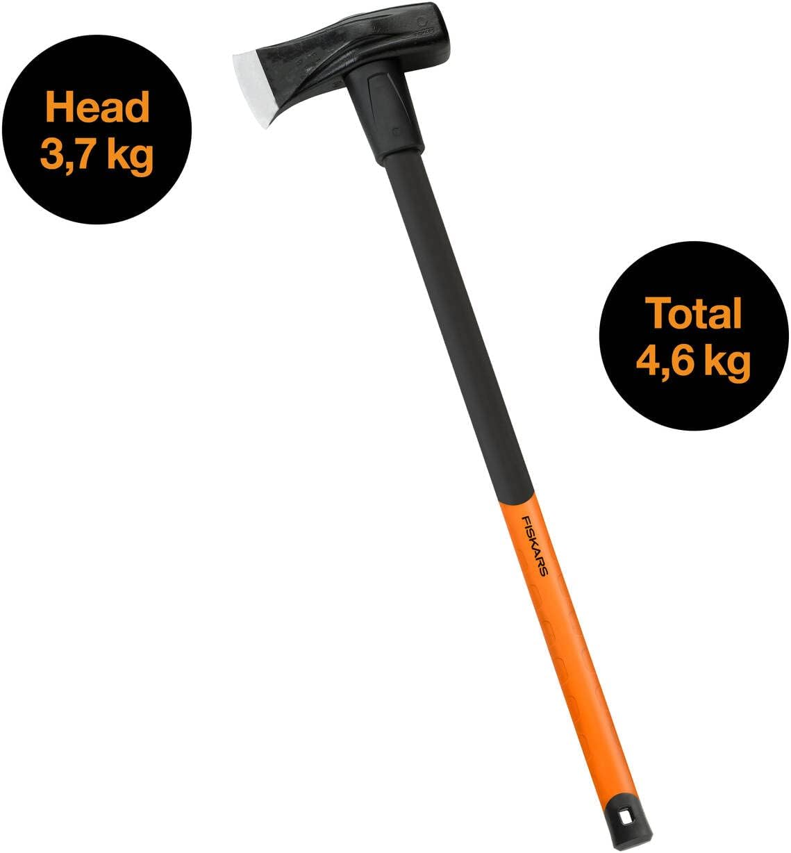 Fiskars Splitting Hammer X46, 2-in-1: Ax and Hammer, Hardened Steel Blade/Glass Fiber ReinForced Plastic Handle, Black/Orange, 1001705, Standard, 92 x 26 x 8 cm
