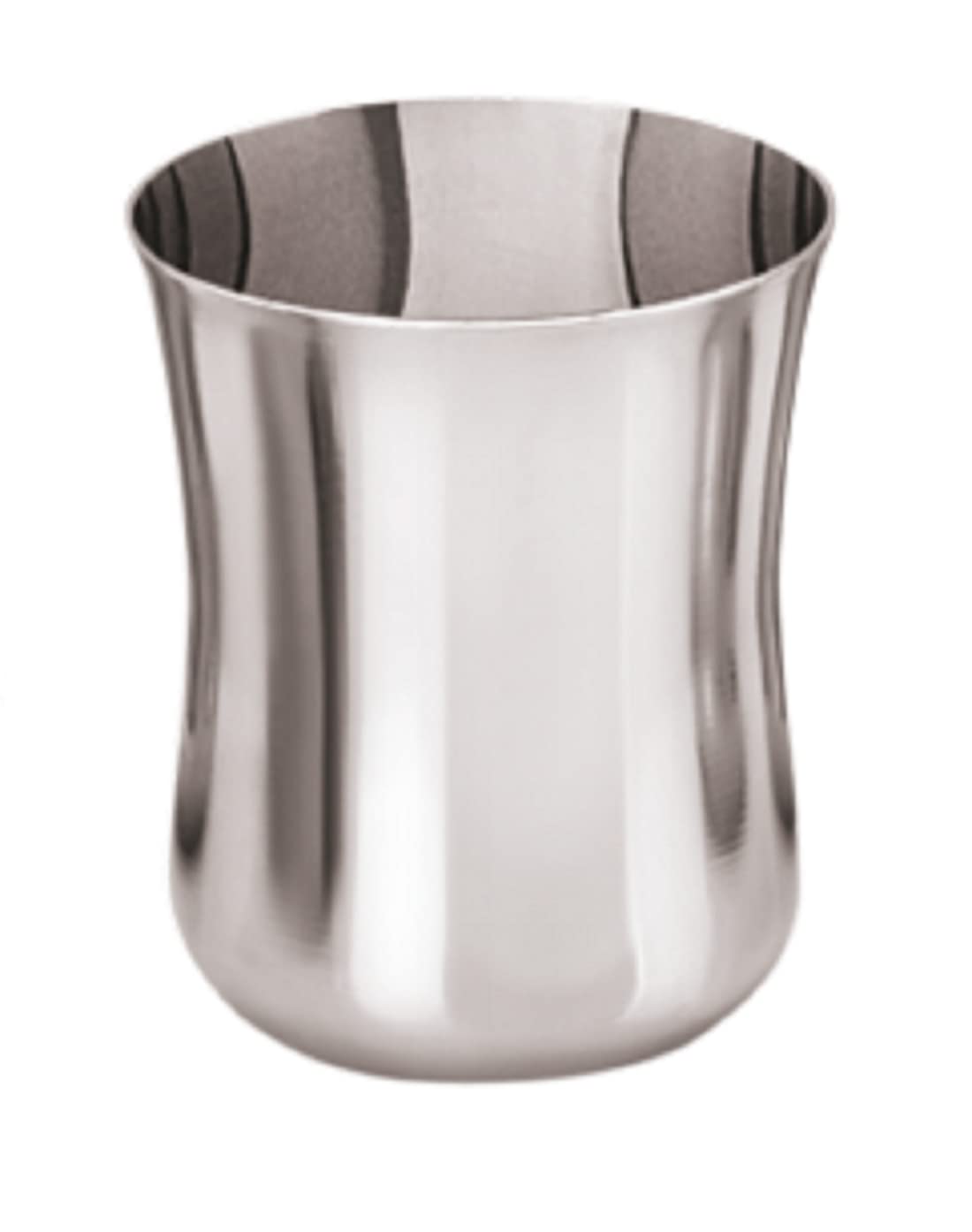 Neelam Stainless Steel 6.5, 22 Gauge PRM Damaru Glass, 170 ml, Elegant and Durable Drinking Glass for Water, Juices, and Beverages, Ideal for Daily Use, Parties, Easy to Clean, Silver