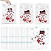 Tenceur 150 Pcs Christmas Jumbo Big Gift Bags 17 x 12 Inch Plastic Christmas Gift Wrapping Bags Large Christmas Bags for Gifts Presents Xmas Holiday Party Favor Goodie Storage (Snowman)