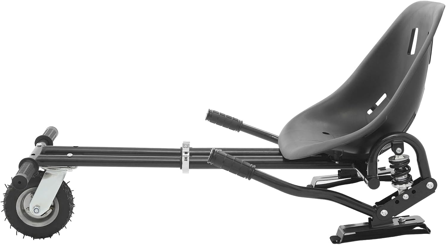 Hoverboard Seat Attachment, 27.5''-37.4'' Adjustable Balancing Scooter Seat Balancing Scooter Seat Attachment with Dual Shock Absorber for 6.5-10 inches Balancings Scooters (Red, 17.7×19.6in)