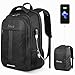 Price comparison product image Laptop Backpack Business Travel Anti-Theft Work Computer Rucksack with USB Charging Port 15.6-inch Water Resistant Casual Daypack Large College School Bag for Boys Men Women Black, with Rain Cover