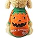 Produktbild SZIYV Halloween Haustier-Welpen-Kürbis-Sweat-Shirts, Katze kleidet Halloween Karneval Funny Pet Kleidung Winterjacke Hund Halloween-Kostüm-Ausstattung for kleine Hunde Katzen Zwei Füße Kleidung