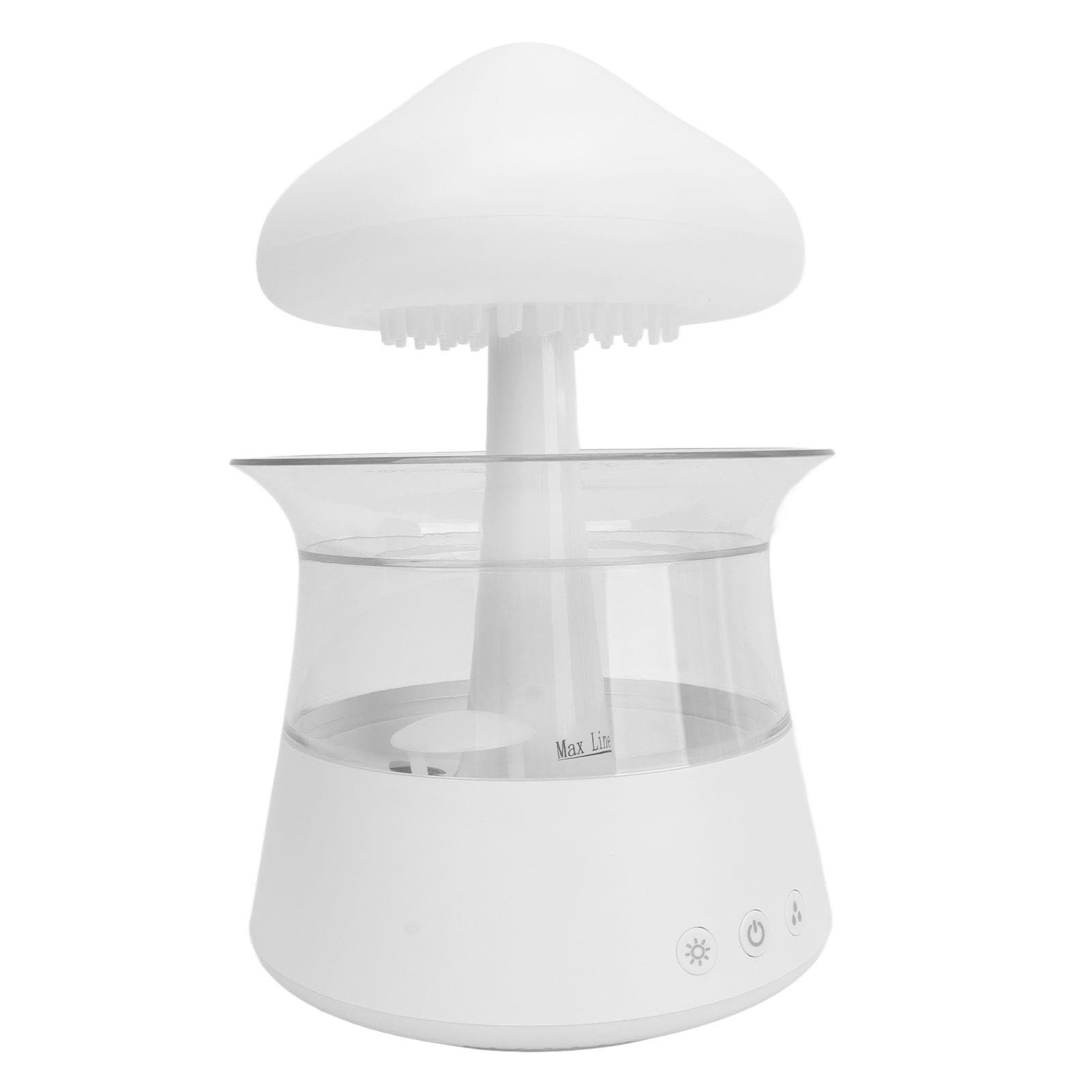Bewinner Diffuseur de Champignons avec Humidificateur de Nuage de Pluie, Simulateur de Pluie Goutte à Goutte d'eau à 7 Couleurs Changeantes, Diffuseur d'huiles Essentielles 'aromathérapie pour