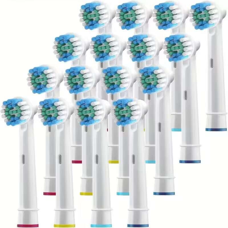 Testina di ricambio universale Braun compatibile con spazzolino elettrico Oral B p2/4000/3757/d12/3766 (16 pezzi)