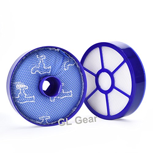 GL Gear DC33 Kit de filtros de Repuesto para Animales, Compatible con la Pieza #921616-01,919563-02 & 917390-271, Filtro de Polvo Lavable + 1 Filtro de Escape para Motor de Poste