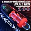 JFRong Elektrischer Masturbieren Cup Masturbatoren mit Teleskopfunktion Saugfunktion und 8 Vibrationsmodi 3D Vagina Taschenmuschi Penis Stimulator Erotik Sex spielzeug für die Männer Solo(Rot) #4