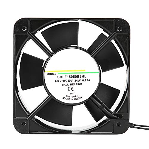 Gearwell Ventilador de Enfriamiento, Soplador Brushless de 15CM 220V-240V para Horno, Caja Eléctrica y Gabinete Industrial