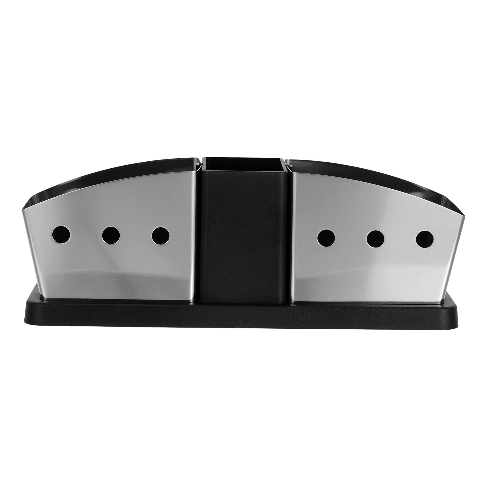 Toyvian Porta Bustine di Zucchero in Acciaio Inossidabile a 3 Scomparti, Organizer Robusto e Affidabile per Caffè e Condimenti, per Locale e Ufficio