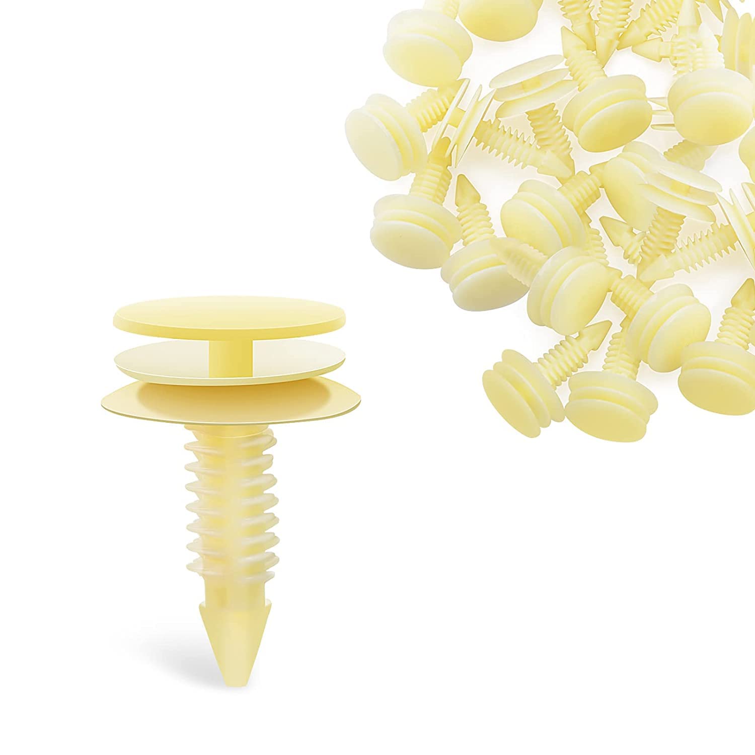 TERRIFI Door Trim Panel Clips Car Retainers Clips, GM Front Door Trim Panel Retainers Clip Automotive Body Parts Replacement for GM 10153057 Chevy Buick GMC Jimmy Pontiac Grand Prix 8mm Hole(50Pcs)