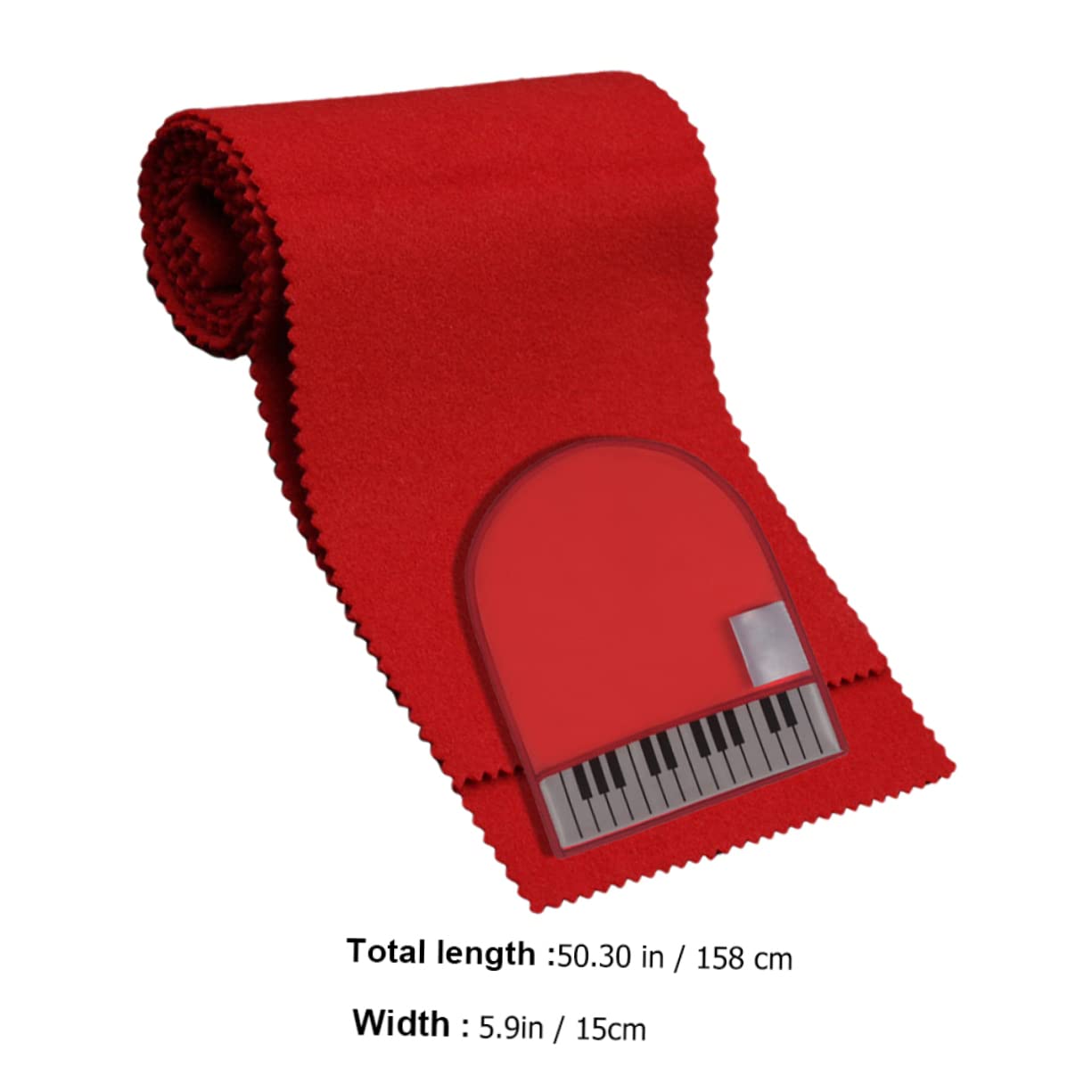 GOOHOCHY 1 set Piano Keyboard Cover Superfine Protective Keyboard Protector with Gloves Scratch Durable Material for Piano Maintenance and Protection