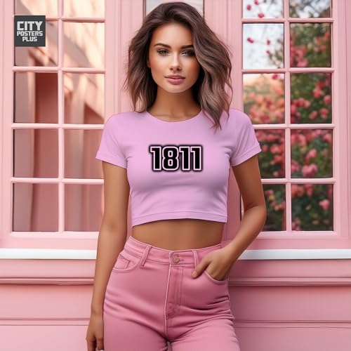 Crop top d'exception 1811 rose clair aux finitions soignées