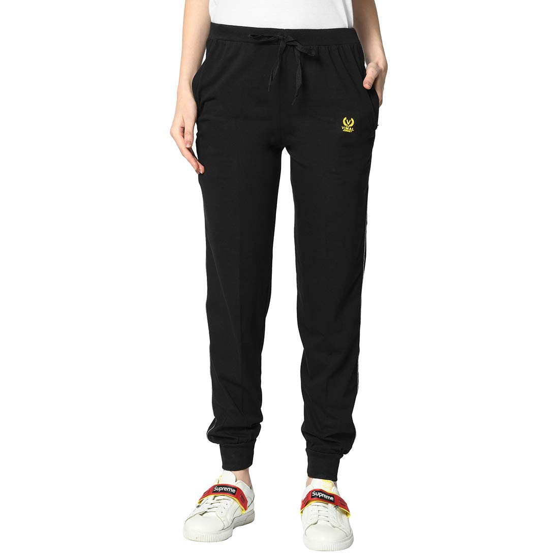 Women's Regular Fit Cotton Track Pants | Lower |Pajama |Lounge Pant for Women -1556-PAR-picture-59