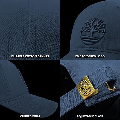 Image of Timberland Soundview Men's Baseball Cap - Cotton Canvas, Adjustable, Lightweight & Stylish Hat for Outdoor Activities