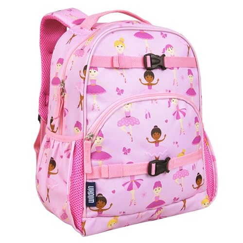 Image of Wildkin Kids Backpack for Boys & Girls, ECO rPET Recycled Lightweight 15 inch Bookbag with Padded Straps - Ideal for Preschool, Kindergarten, School & Travel, Ages 4-6 - Ballerina