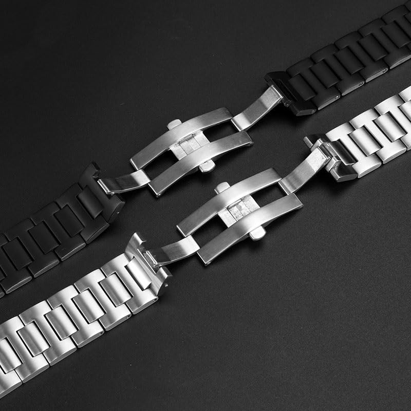 Bracelet de montre en acier inoxydable avec extrémité concave pour bracelet de montre de la série Cartier Pasha