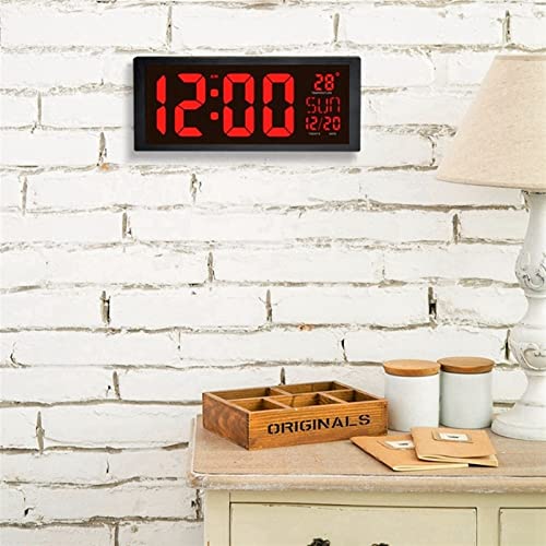 Reloj digital grande con temporizador y temperatura interior miniatura 4