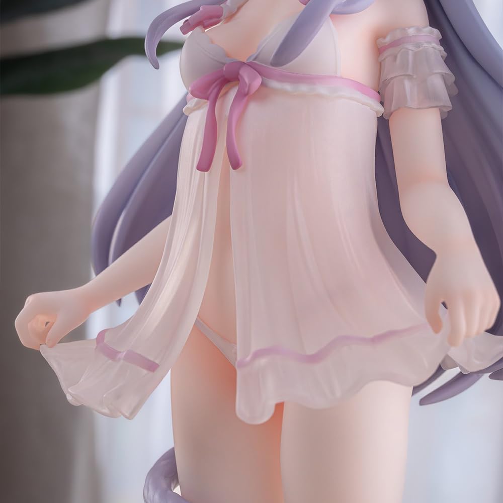 DEXSHUN Nuomimi Figurine anime Figurines originales Manga Fille Statue PVC Figurines à collectionner Ornements Décoration de bureau Cadeau 20 cm