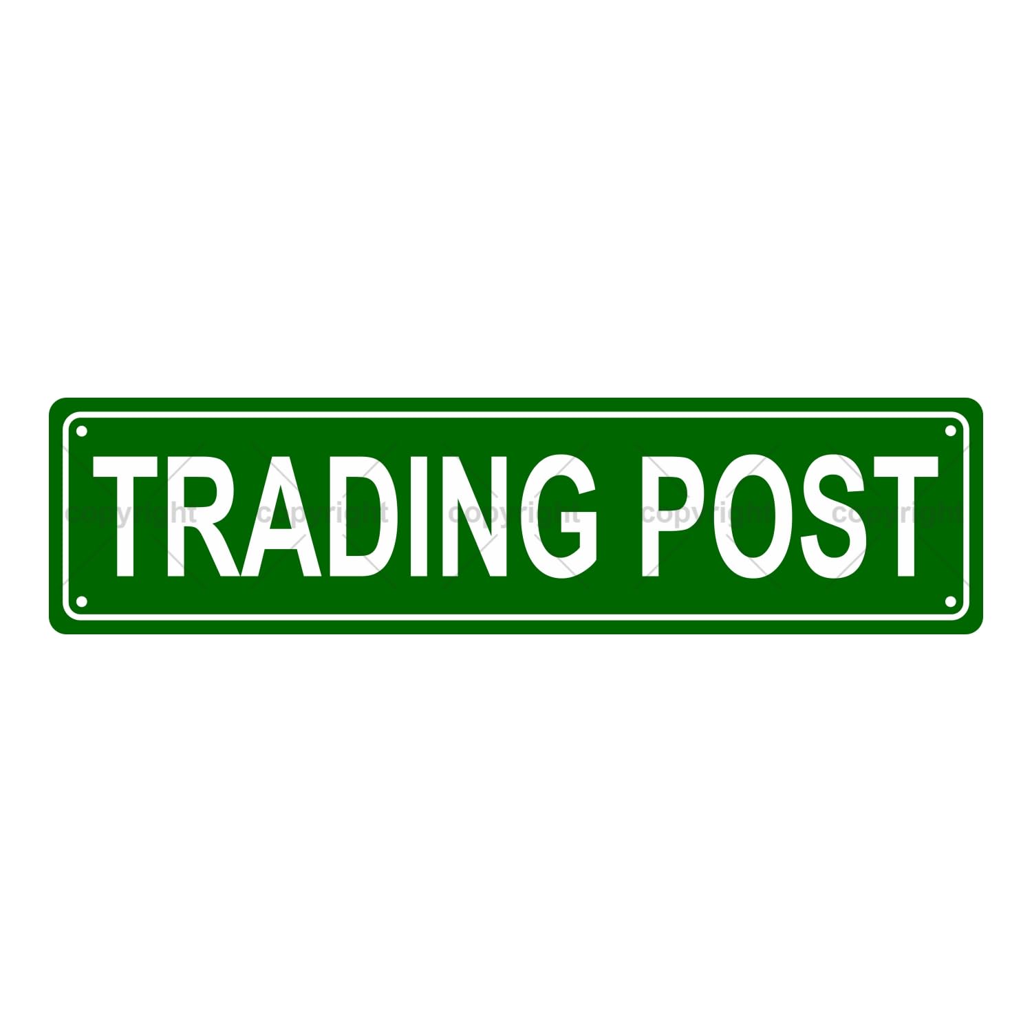TRADING POST Space Metal Tin Street Sign Bar Cafe Garage Cave Home Room Wall Bathroom Farmhouse Garden Porch Patio Decor, 16 x 4 Inch โ image 1