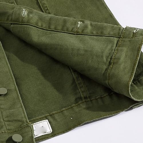 Manteau denim hommes bouton casual style classique slim - 4