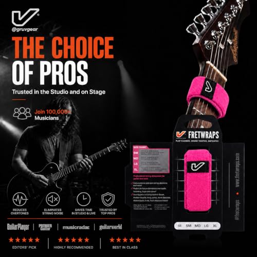 Image of Gruv Gear FretWraps HD 'Puff' String Muter 1-Pack , Extra Large, Pink