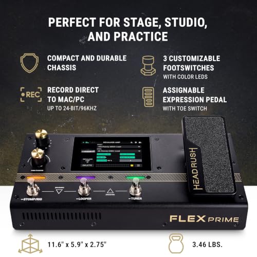 Image of HeadRush Flex Prime Electric Guitar Multi-Effects Pedal
