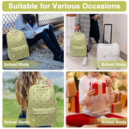 Bluboon Backpack for School Girls Women, Cute Corduroy Laptop Bookbag for Kids Teens, Durable Girls Lightweight Backpack - Thumbnail 3