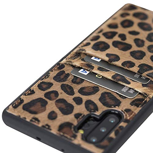 Promo Discount Up To 70% Off Venito Capri Leather Wallet Case Compatible with Galaxy Note 10 – Extra Secure with RFID Blocking & Padded Back Cover – Furry Leopard
