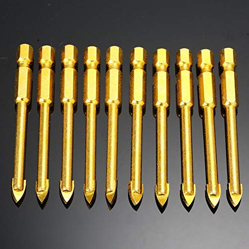 10Pcs 6mm Tungsten Tile Drill Bit Set Carbide Drill Bit Glass Ceramic Flat Spear Head Drill Bit 3 10Pcs 6mm Tungsten Tile Drill Bit Set Carbide Drill Bit Glass Ceramic Flat Spear Head Drill Bit - Image 3