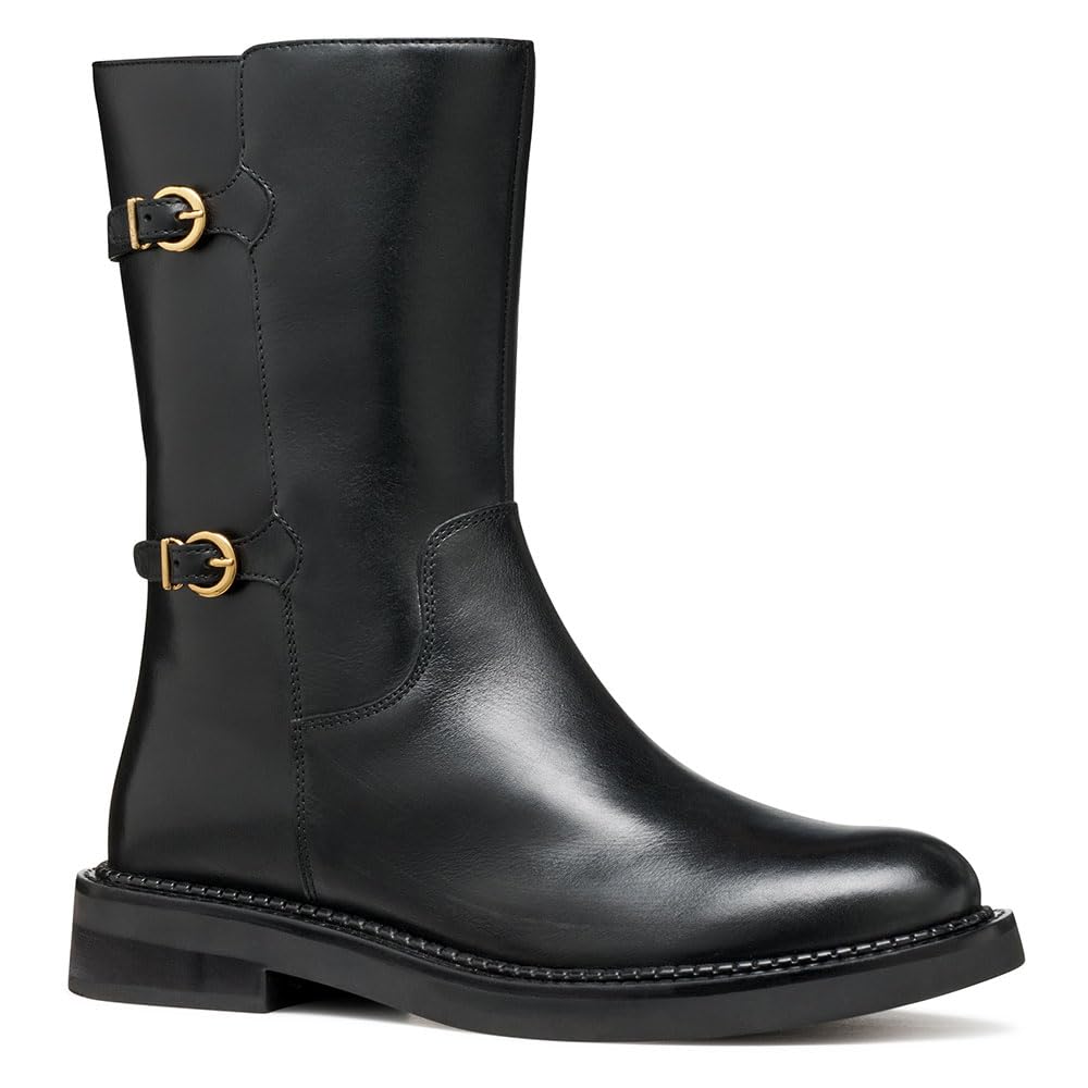 Geox Women's D Serilda Ankle Boots, Black, EU 39.5, black, 6.5 UK