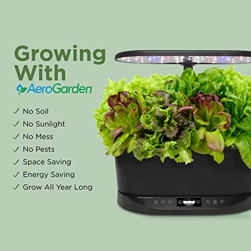 Aerogarden Bounty Basic - Indoor Garden With Led Grow Light, Black #TOP4