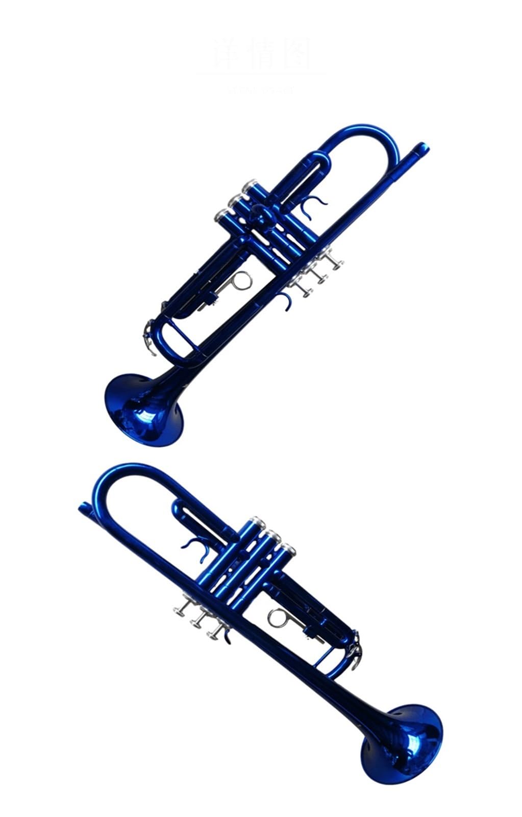 trąbka instrument Początkujący gracze na trąbce blaszanej testują wydajność płaskiego pasma B w kolorze niebieskim
