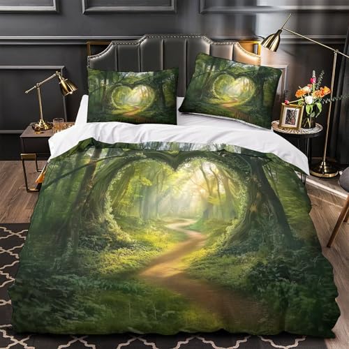 Housse de couette 3D Arche du Cœur de la Forêt 140x200cm microfibre - 2