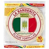 La Banderita Burrito | 10' Flour Tortillas | 10 Count 25oz.| 4 Pack Case.