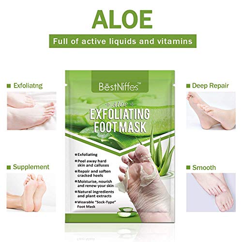 Etrsairl BLUE FINGER Foot Peel Mask Peach thumb #3