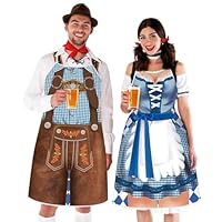 UICCVOKK 2 Stück Motiv Schürze,Lustige Küchenschürze, Lustige Grillschürze, Oktoberfest Schürze, Küchenschürzen für Männer und Frauen für das Oktoberfest, Freien, Kochen, Gärtnern, Keramikkunst